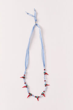 Women'secret Ogrlica od tkanine sa chili perlama