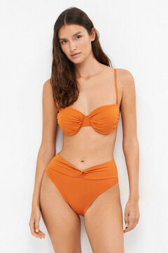 Gisela Cueca de biqu&iacute;ni cintura alta com n&oacute;