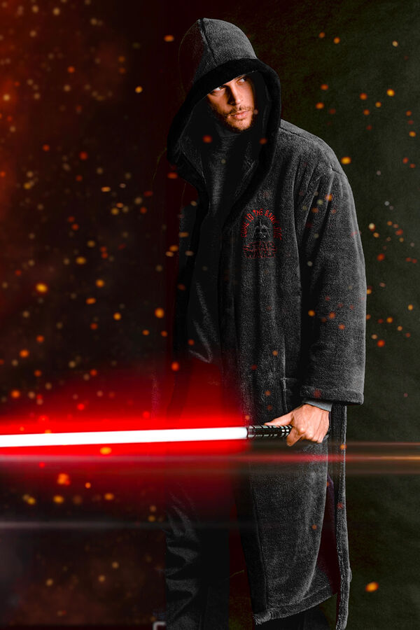 Admas Star Wars Men's Bathrobe grey
