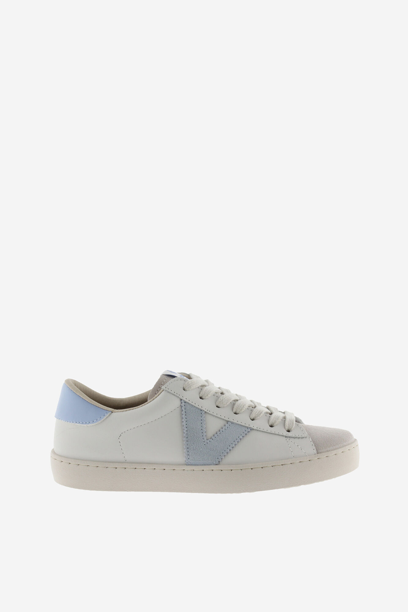Victoria Zapatillas piel puntera serraje