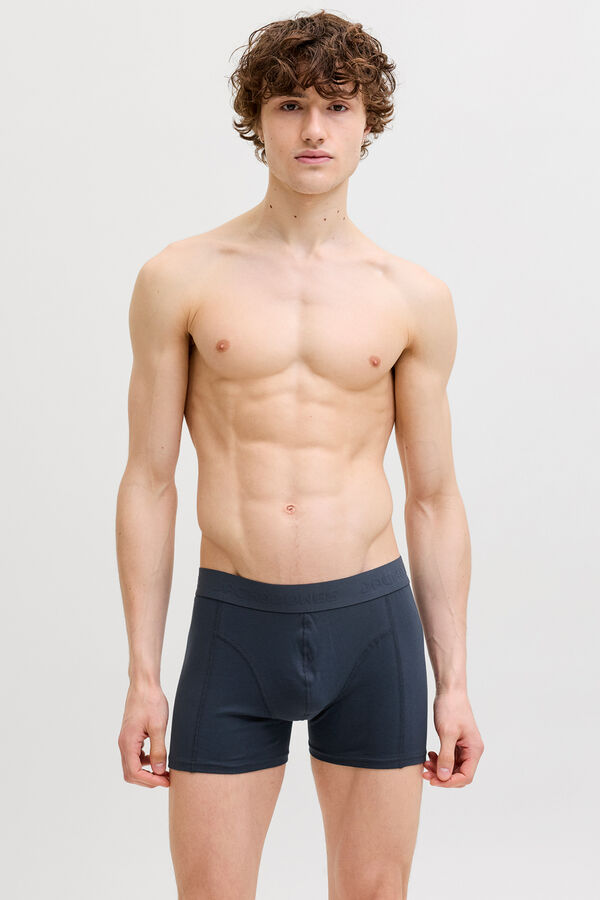 Jack & Jones Pack 3 boxers algod&oacute;n org&aacute;nico azul