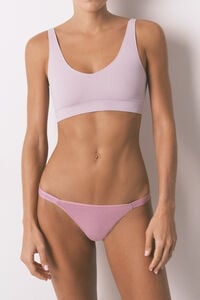 Women'secret 3 roze pamučne tanga gaćice sa logom