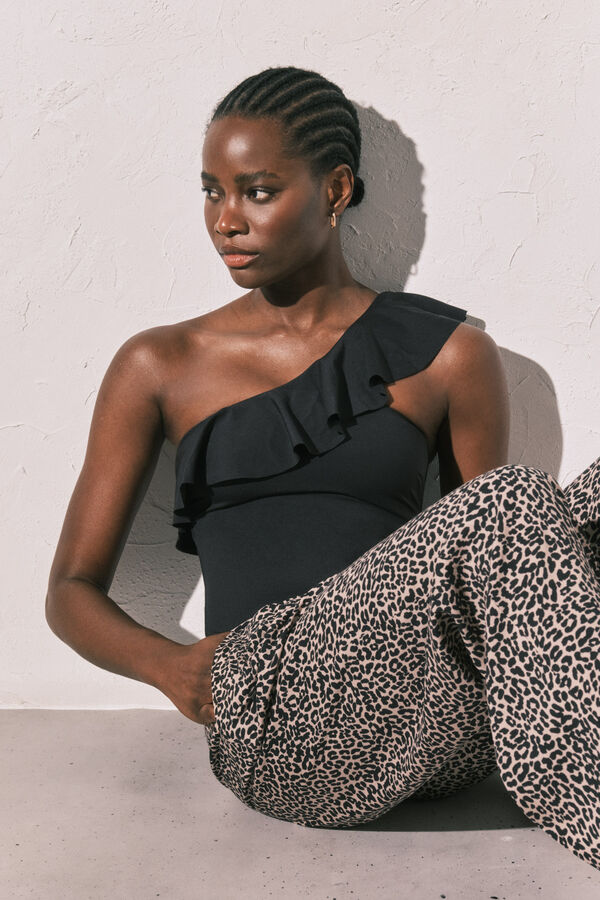 Women'secret Lepr&scaron;ave pantalone sa životinjskim printom Print