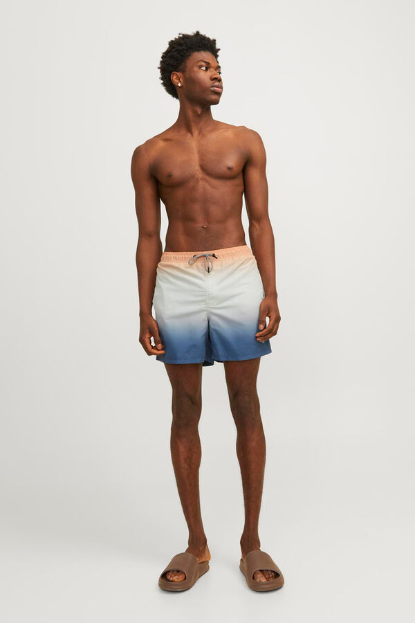 Jack & Jones Men's tie dye swim shorts pink