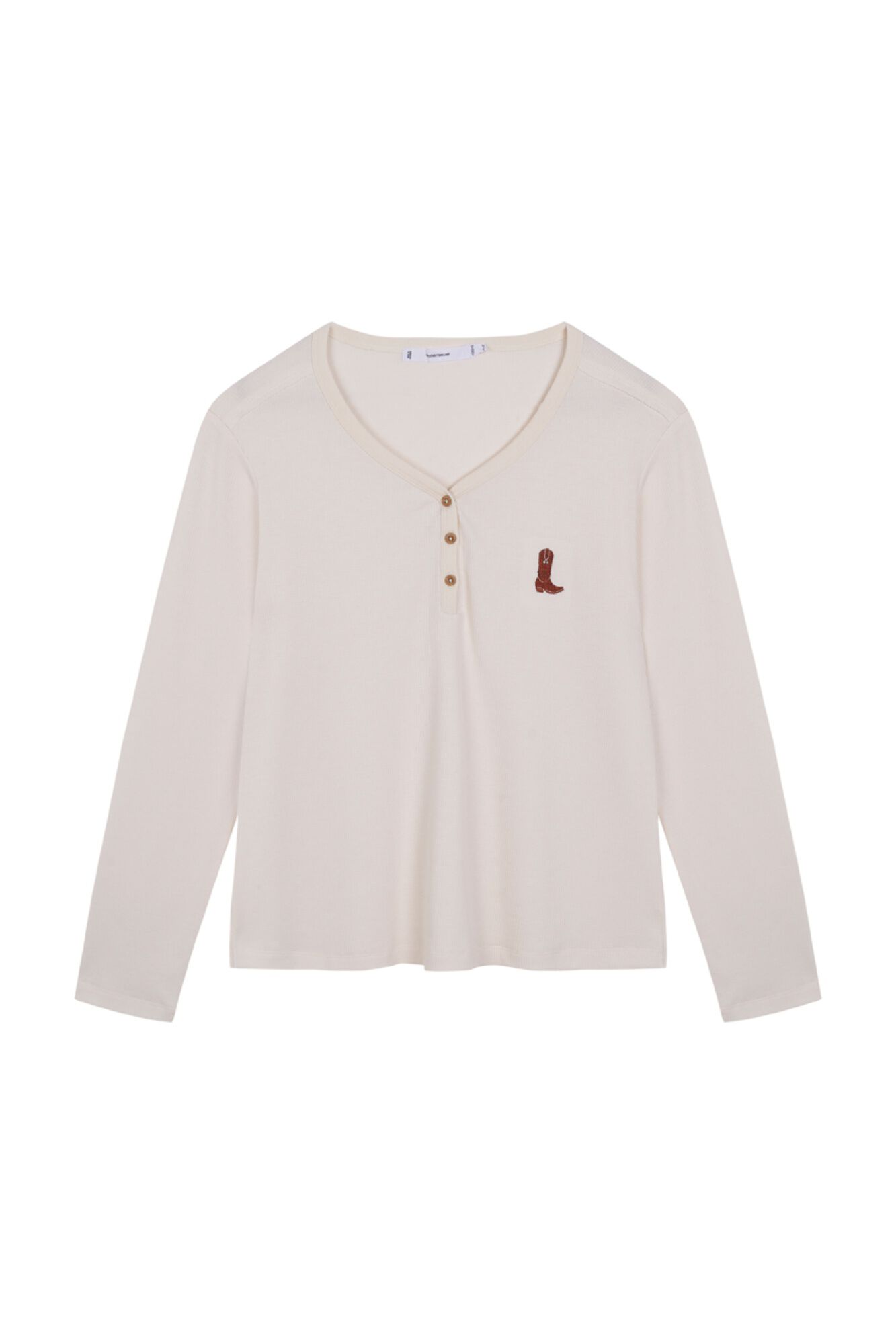 Women'secret Bela majica dugih rukava