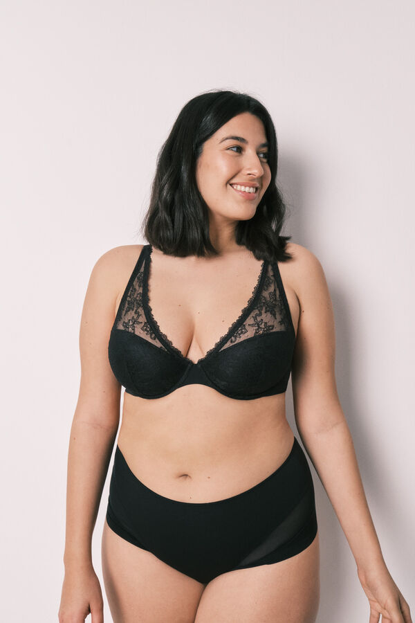 Women'secret Soutien halter em renda preto INTUITIVE preto