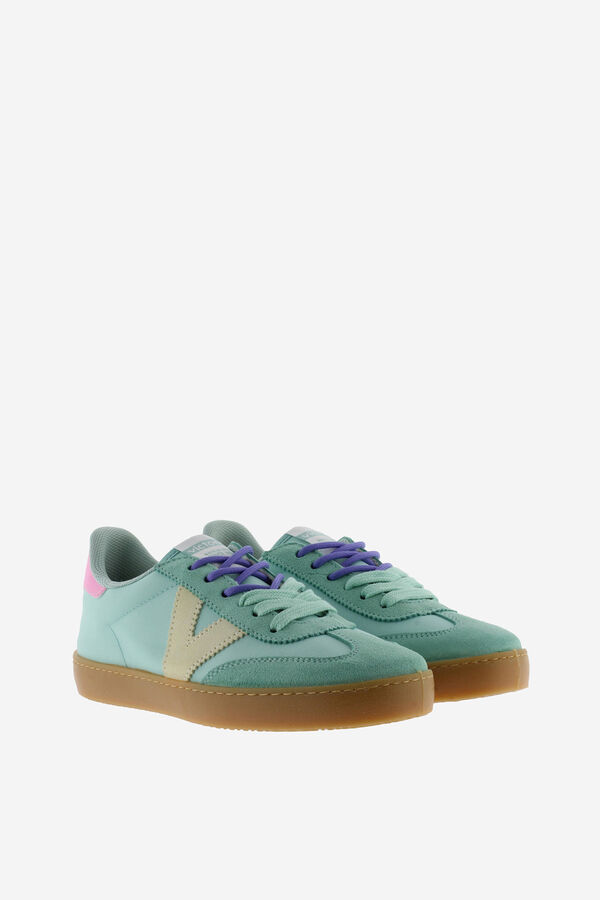 Victoria Zapatillas nylon piezas serraje azul