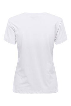 Only Play T-shirt b&aacute;sica em algod&atilde;o