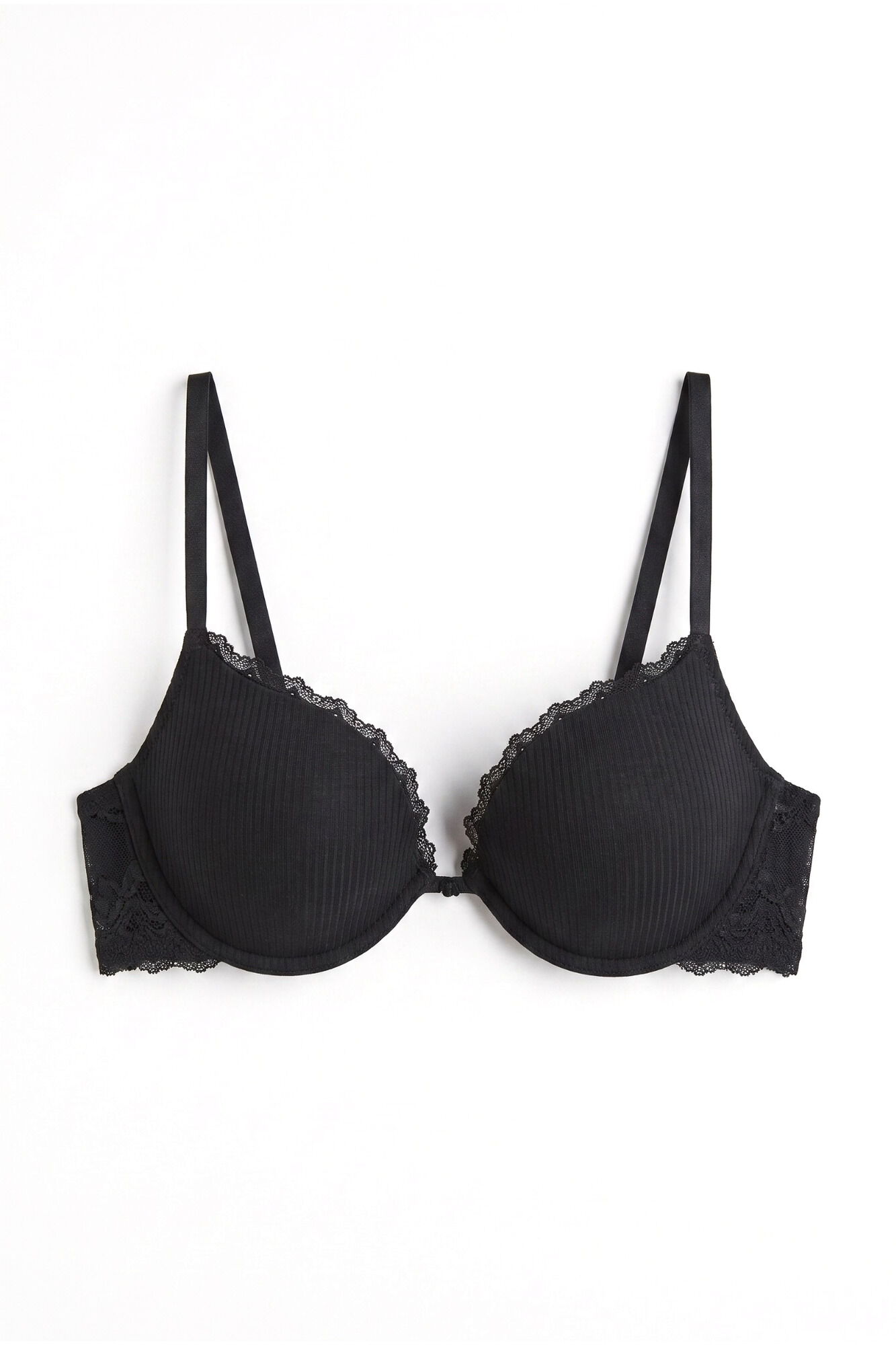 Women'secret Crni pamučni push-up grudnjak GORGEOUS