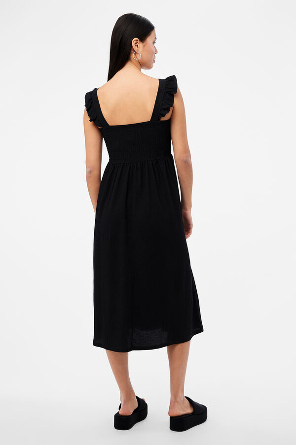 Pieces Vestido midi negro