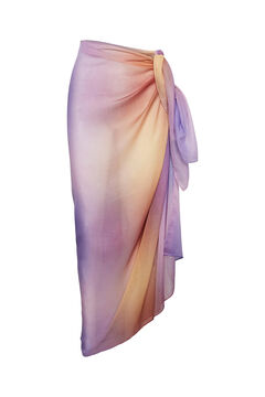 Pieces Polyester scarf Ljubičasta