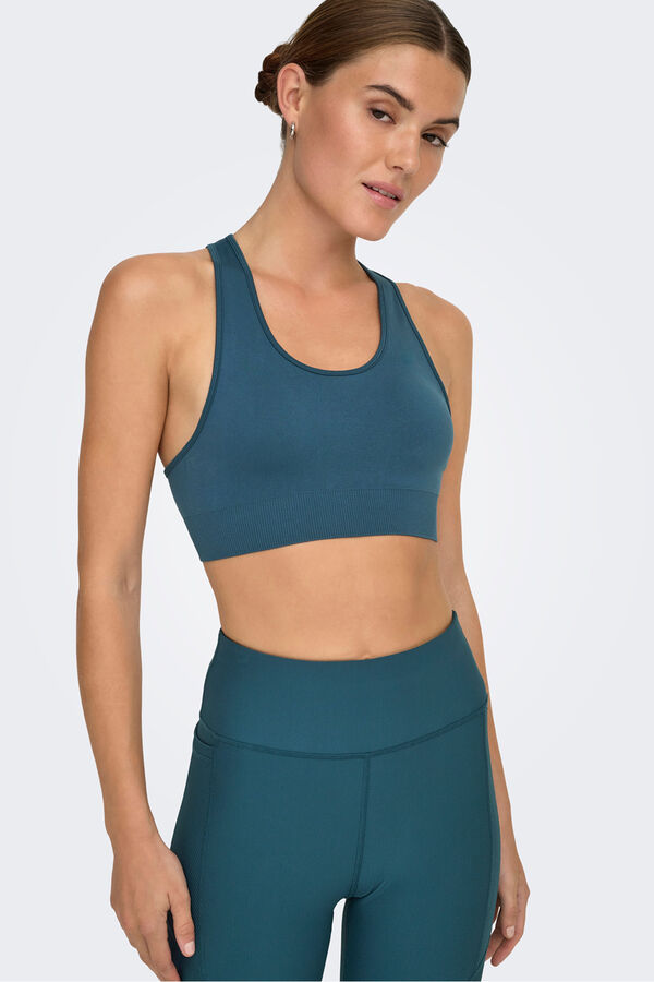 Only Play Seamless sports bra . blue