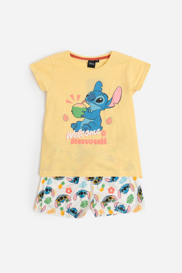 Admas Pijama curto Disney Stitch Tropical estampado