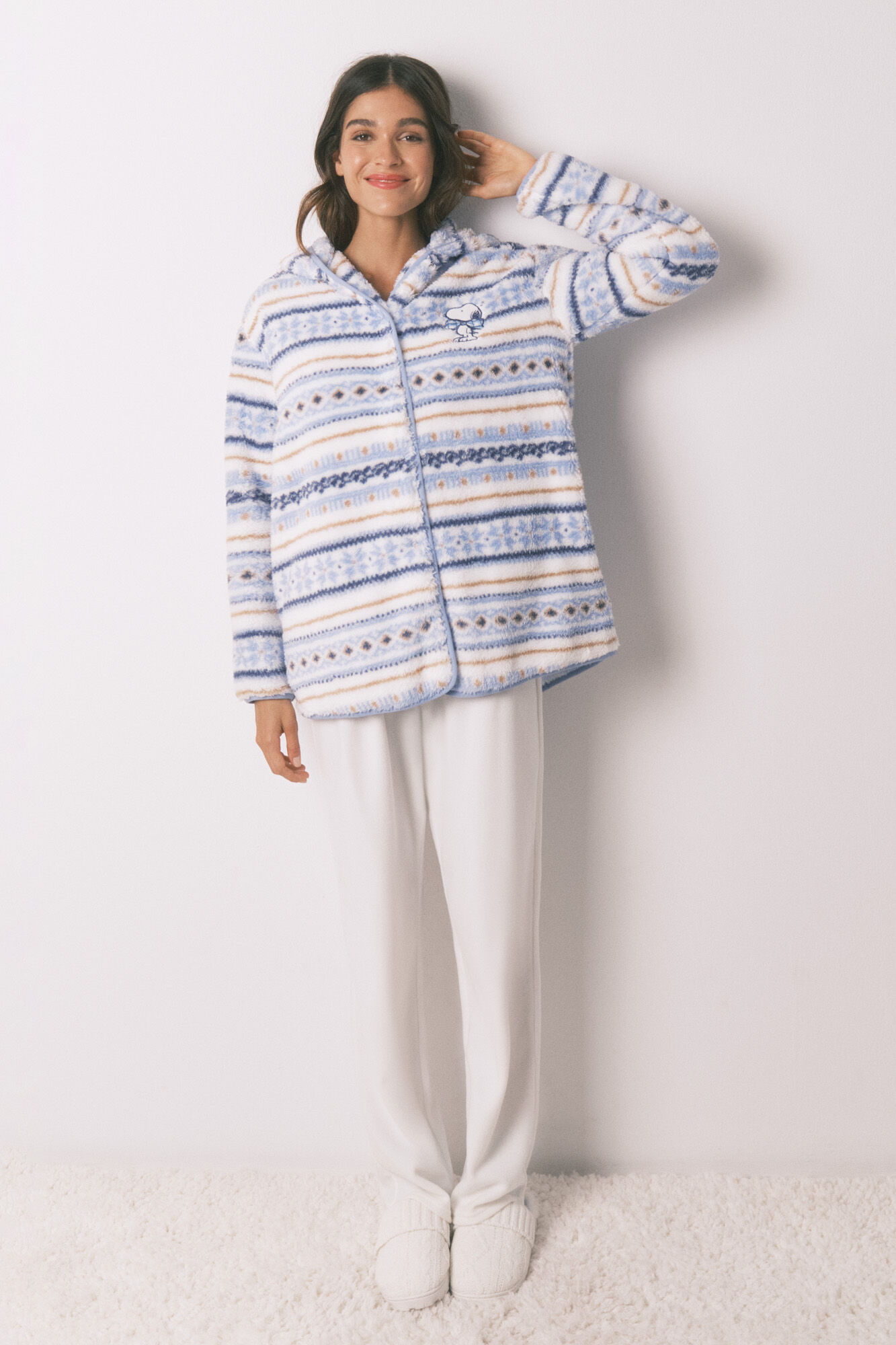 Women'secret Bata capucha Snoopy cenefas