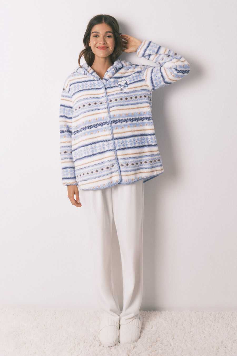 Bata capucha Snoopy cenefas