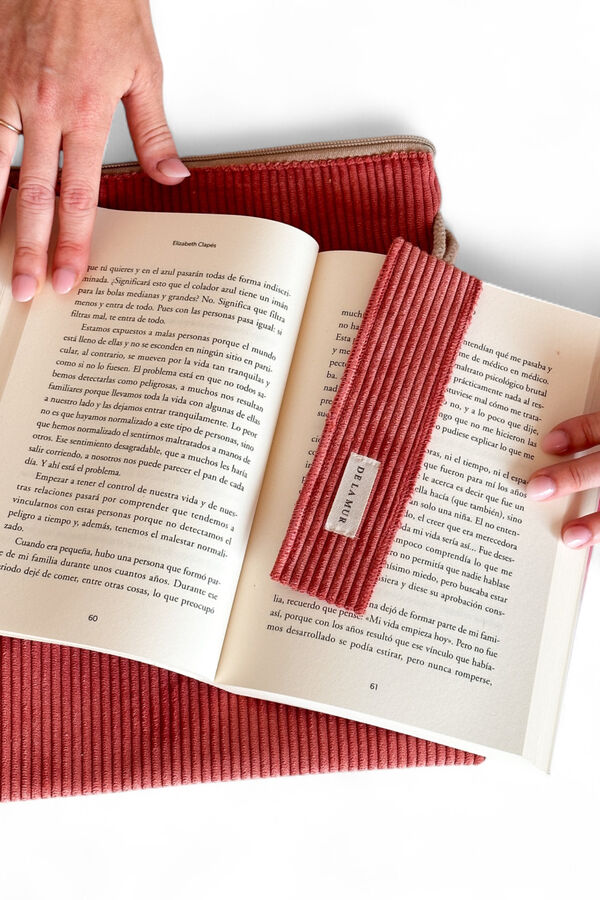 De La Mur Funda Libro Coral + Punto Libro Regalo coral