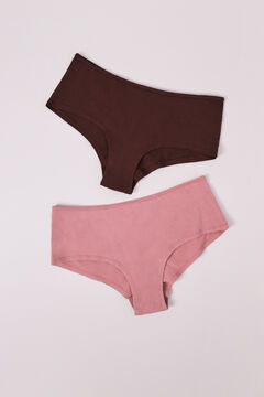 HI&BYE Pakovanje od 2 roze culotte gaćice U kroja