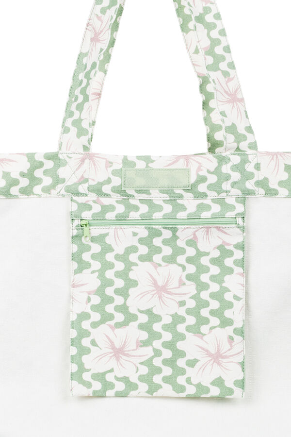 Roxy bolsa de pano grande  verde