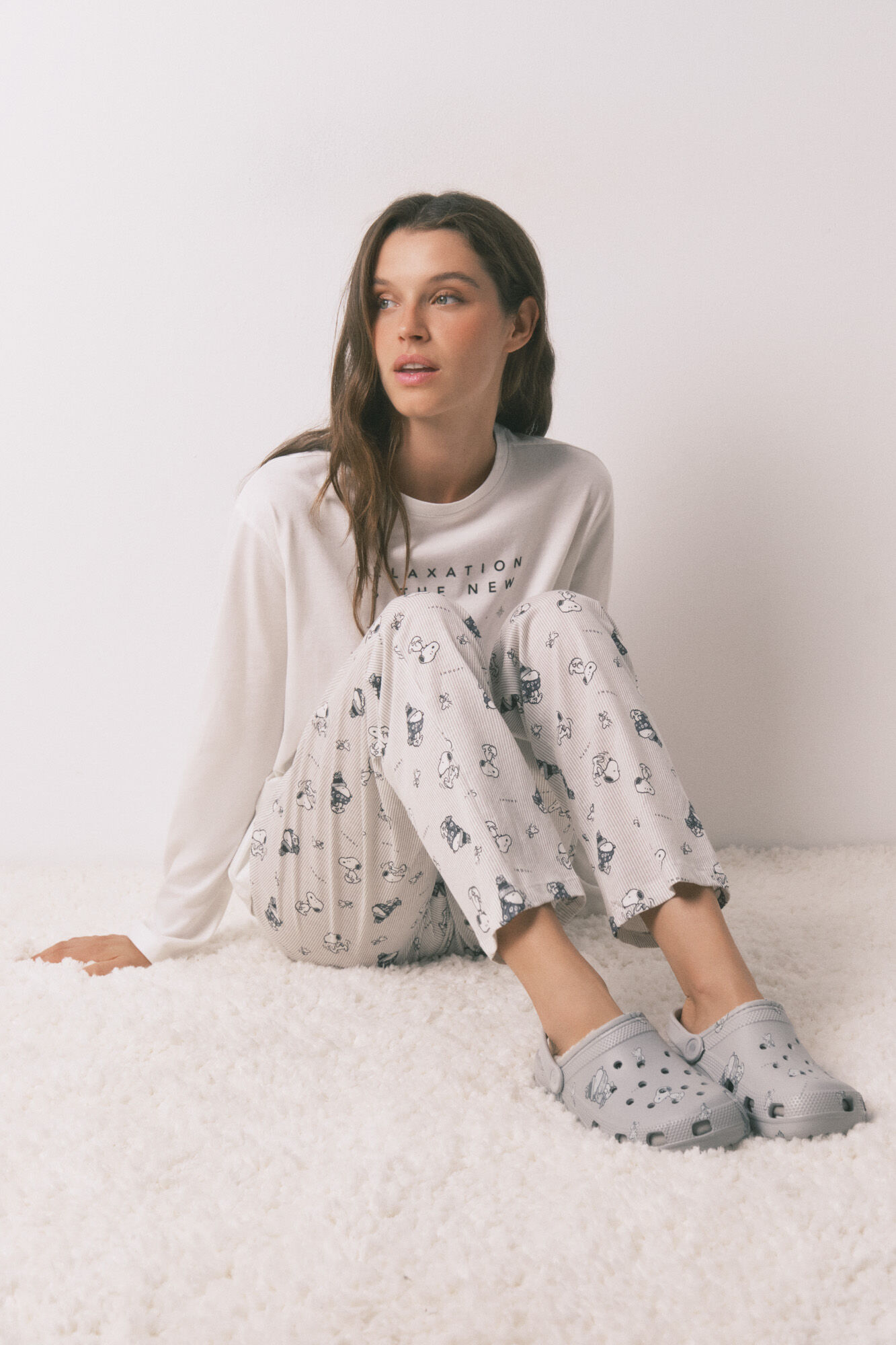 Women'secret Sobne papuče od jagnjeće krzno sa Snupijem