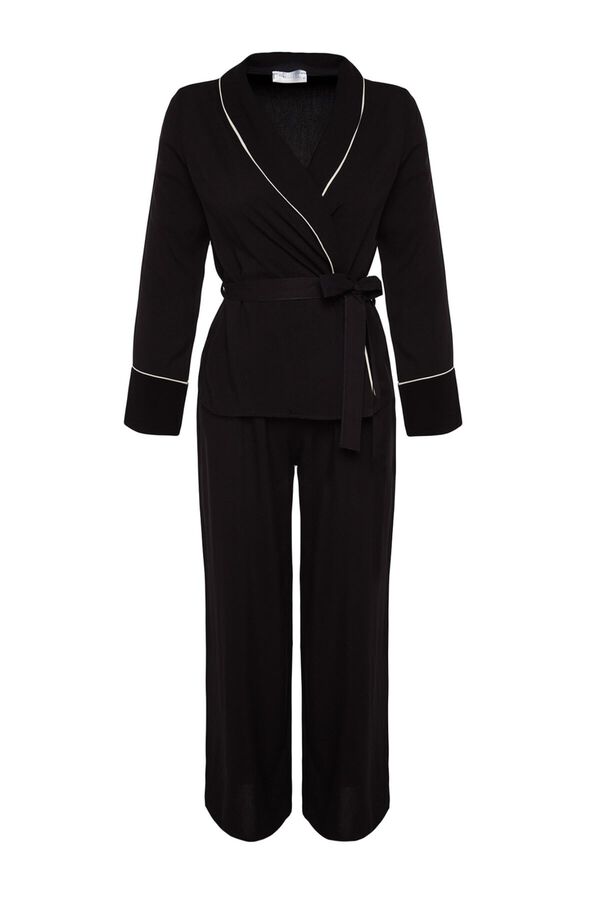 Trendyol Conjunto de pijama preto