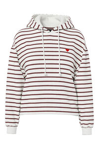 Pieces Sweatshirt com riscas e bordado