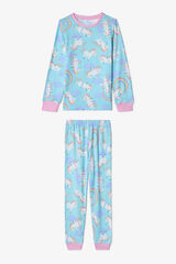 Penti Girls Unicorn Patterned Pajama Set blue