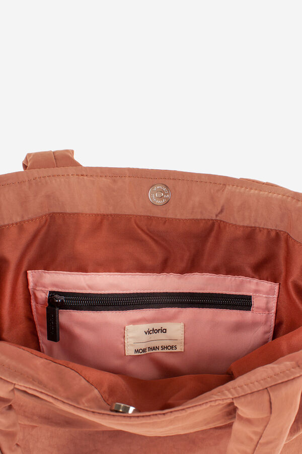 Victoria Bolso Tote Nylon Acolchado naranja
