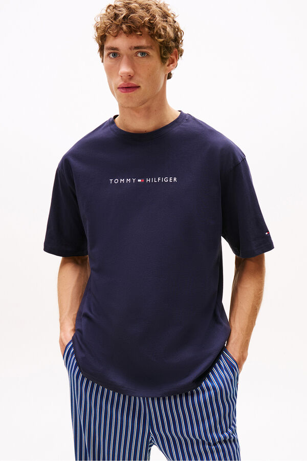 Tommy Jeans T-shirt with logo print blue