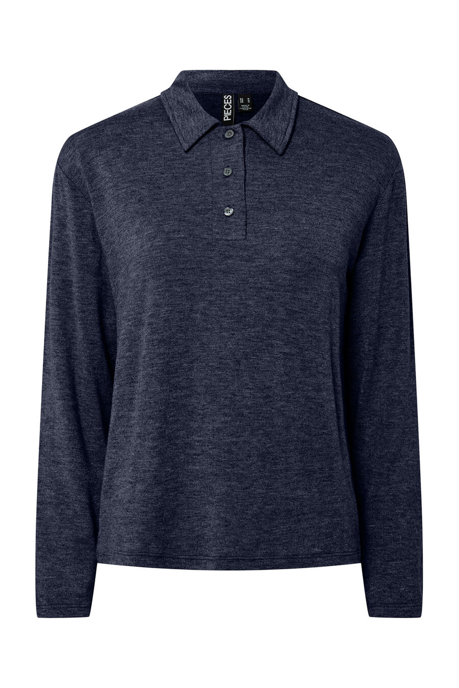 Jersey punto estilo polo para mujer