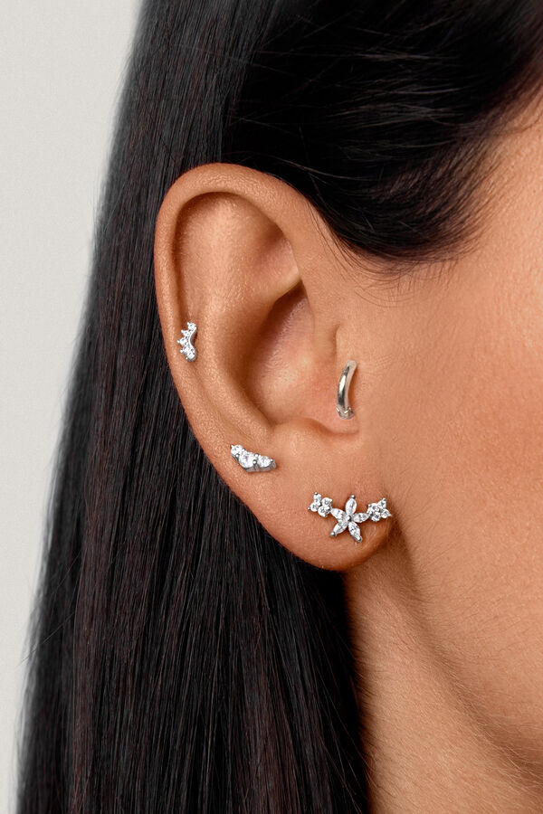 Womensecret Silver Freesia Spark Single Earring szürke
