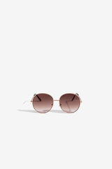 Vilanova Round sunglasses nude