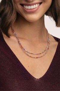 Singularu Collar Long Full Crystal Summer Acero Ba&ntilde;o Oro