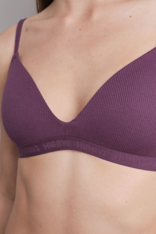HI&BYE Bordo punjenje trouglasti grudnjak Bordo