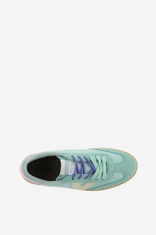 Victoria Zapatillas nylon piezas serraje azul