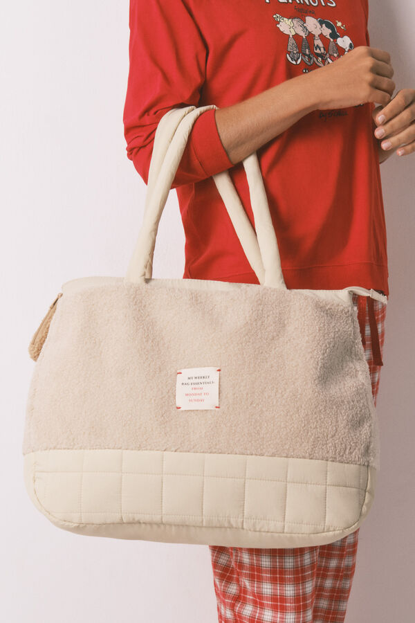 Women'secret Velika bež štepano tašna sa Snupijem Bež