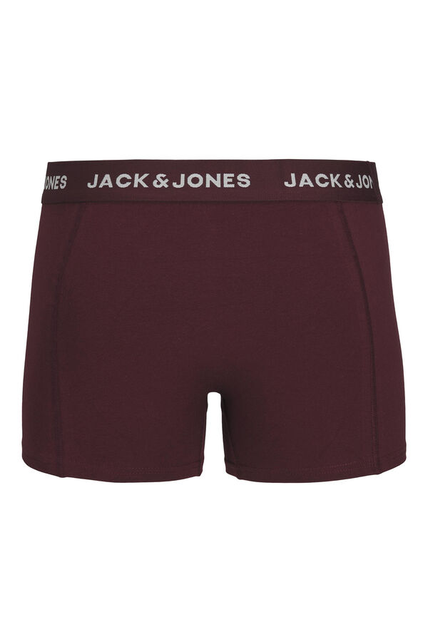 Jack & Jones Pack de 5 b&oacute;xers combinados de algod&oacute;n morado/lila