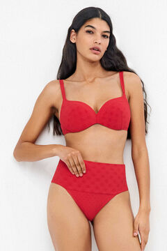 Gisela Braga bikini multiposici&oacute;n jacquard lunares