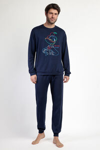 Admas Pijama largo Donald 100% algodón para hombre