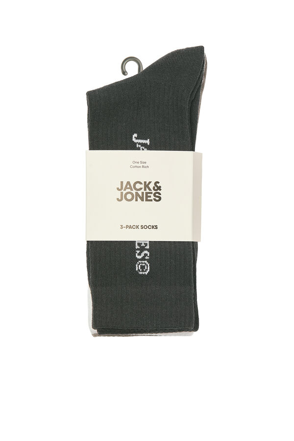 Jack & Jones Pack 3 calcetines negro