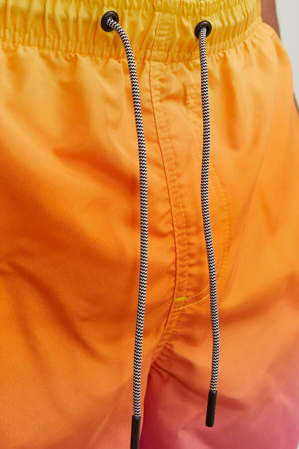 Jack & Jones Men's tie dye swim shorts yellow