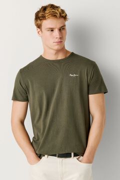 Pepe Jeans Camiseta b&aacute;sica manga corta logo