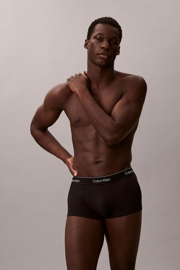 Calvin Klein Pack de 3 b&oacute;xers de tiro bajo - Icon Cotton Stretch negro
