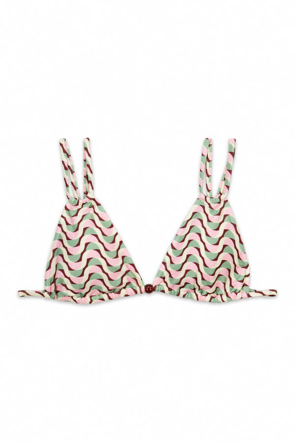 Women'secret Trouglasti gornji deo bikinija sa geometrijskim printom Print