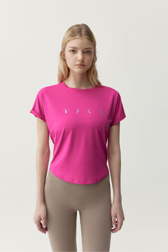 Born Living Yoga Camiseta deportiva Azami rosa fucsia