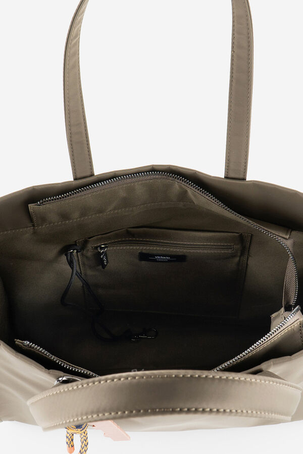 Victoria Rigid nylon shopper Kaki
