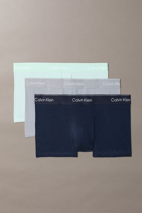 Calvin Klein Pack 3 b&oacute;xers tiro bajo - Icon Cotton Stretch azul