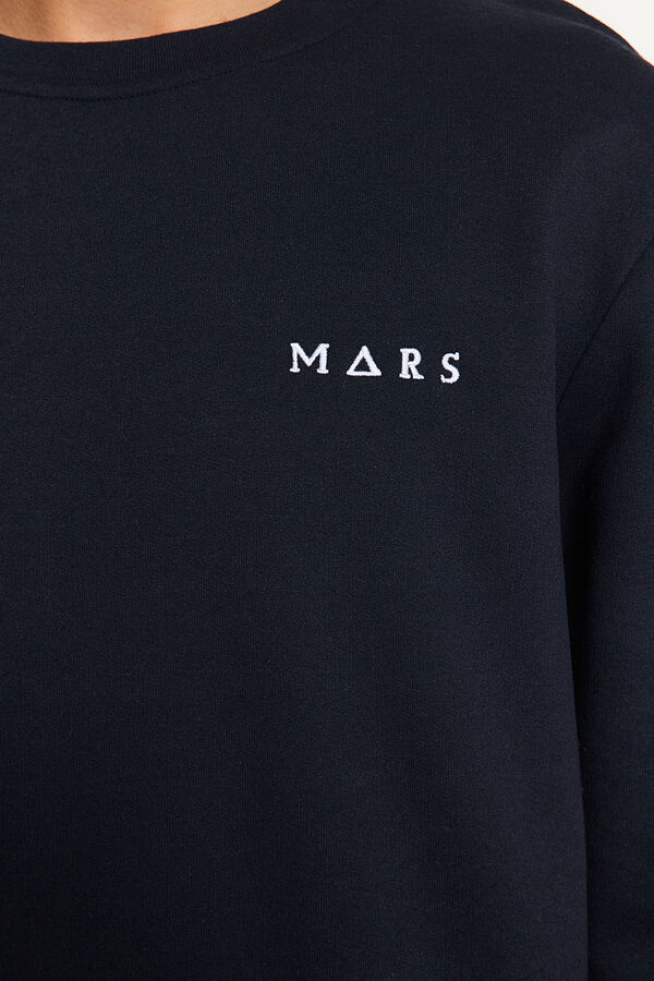 Trendyol Conjunto de pijama azul marinho de corte regular com bordado  azul