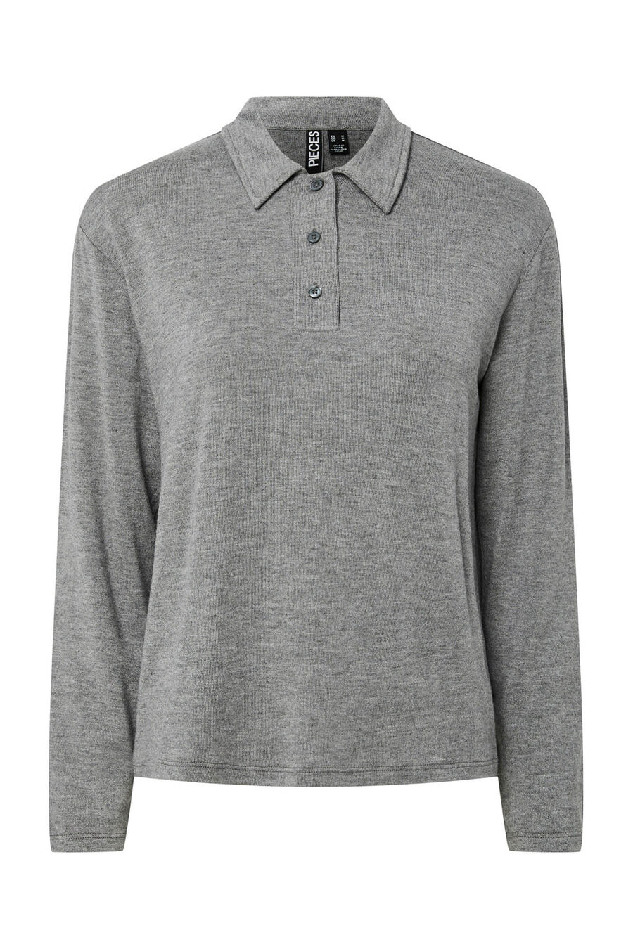 Jersey punto estilo polo para mujer