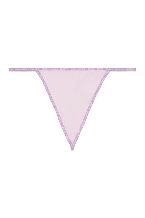 HI&BYE Pakovanje od 3 bele, sive i ružičaste tange Print