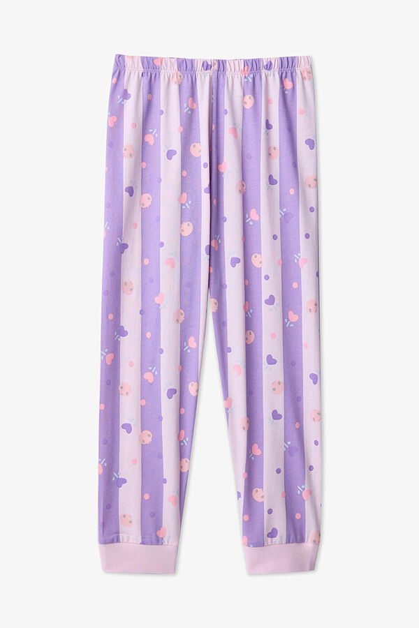 Penti Conjunto de pijama estampado Kuromi para meninas rosa